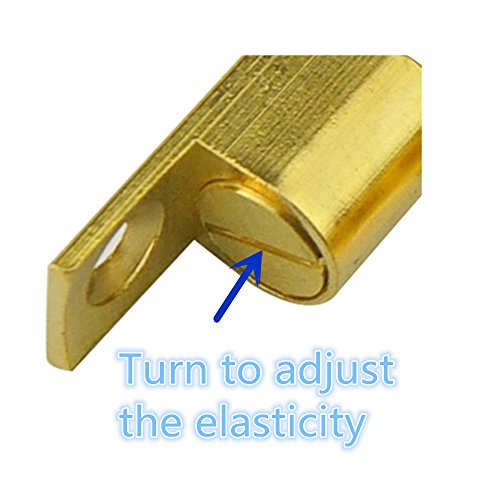 Solid Brass Double Ball Lock Cabinet Door Lock Furniture Door Clasp Suitable for Most Cabinets 2pcs (60mm//2.36in)