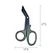 Medical Shears,EFORCAR Trauma Bandage Scissors,EMT Paramedics Nurses First aid Sharp Stainless Steel Saw Tooth Black Green Scissors,(2 Pack)