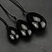 Massage Stone,Charminer Drilled Black Obsidian Body Massage Stone 3Pcs Set Gemstones Exercise Yoni Egg To Muscles Kegel Exercise