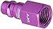 Milton 761VC-20 ColorFit HighFlowPRO Plugs, V-style Purple, 1/4