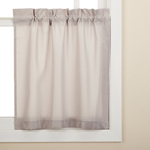 LORRAINE HOME FASHIONS Ribcord Window Curtain Tier, 54
