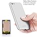 iPhone SE Case, COOLQO® Full Body Coverage Ultra-thin Hard Hybrid Plastic with [Slim Tempered Glass Screen Protector] Protective Case Cover for Apple iPhone SE (2016) & iPhone 5/5S (Silver)