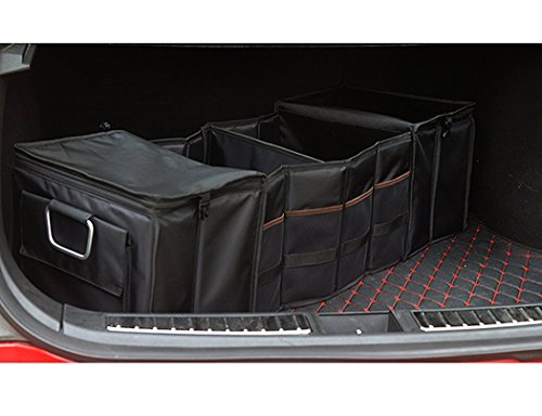 Car Foldable Waterproof Auto Rear Trunk Cargo Organizer Storage Container Car Trunk Container Compatible Tesla Model S Model X - Thumbnail 4