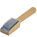 Jmkcoz Dancing Shoes Brush Wooden Suede Sole Shoe Brush Cleaner Cleaning Brush for Modern Latin Dance Shoes Wire Brush