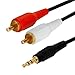 12ft 3.5mm Stereo Male to 2 RCA Male Splitter Cable