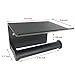Passionier Toilet Paper Roll Holder, Wall Mount Bathroom Toilet Tissue Holder with Mobile Phone Storage Shelf(Black)