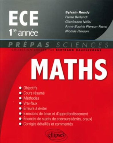 Mathématiques, ECE, 1re année