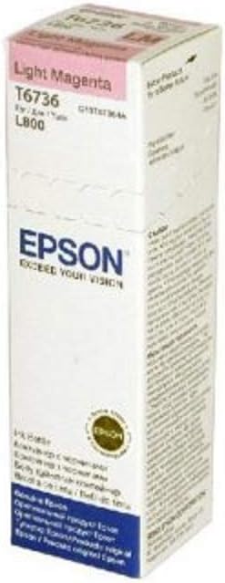 Epson EcoTank T6736 Light Magenta Ink Bottle 70ml for L1800 L800 L850