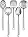 Stainless Steel 5 Pieces Cooking Spoon Set - By Utopia Kitchen