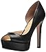 Jessica Simpson Women's Martella Platform, Black Leather, 7.5 Medium US