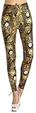 Amour Women's Floral Lace Combination Stretchy Leggings