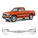 MBI AUTO - Chrome, Steel Front Bumper Face Bar Compatible with 1999-2002 GMC Sierra 99-02 & 2000-2006 GMC Yukon 00-06, GM1002373