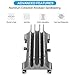 Premium Aluminum Vertical Laptop Stand, Elec3 Adjustable 3 Slots Desktop Holder Space Saving Stand for All MacBook/MacBook Pro/MacBook Air, Notebooks and Other Tablets(Gray)thumb 2