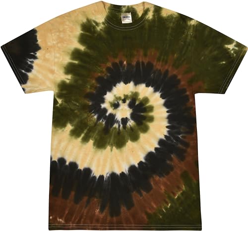 Colortone 100% Cotton Tie Dye T-Shirt for Kids 2-4, X-Small, Camo Swirl at Amazon