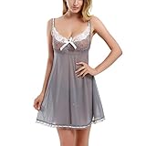 Sessy Bee Women's Strap Backless Sleepwear Lace Nightwear Babydoll Sexy Lingerie