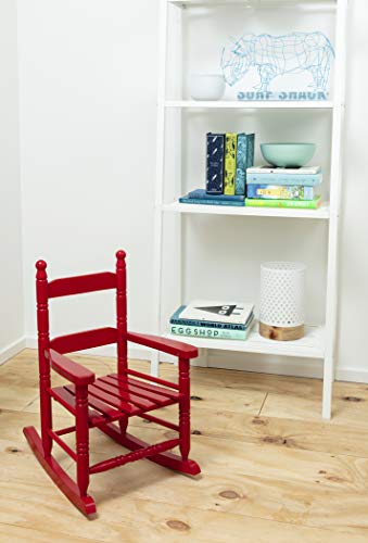 Classic Child's Porch Rocker - Red - Thumbnail 7