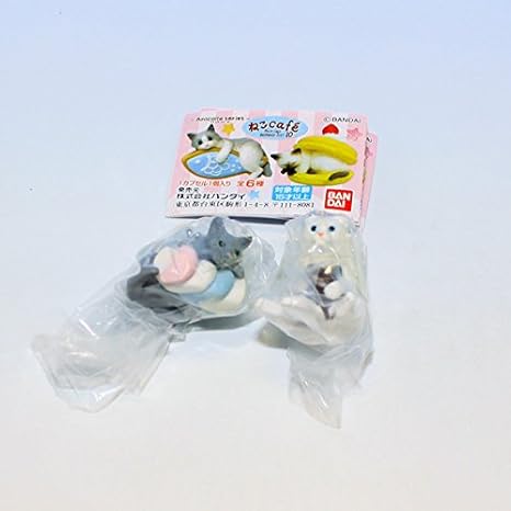 Amazon Co Jp ねこ Cafe10 アニコラ シリーズ 猫カフェ スイーツ フィギュア ネコ グッズ ガチャ バンダイ 人気の２種セット ホビー 通販
