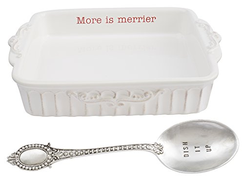 Mud Pie Circa Holiday Baking Set, White