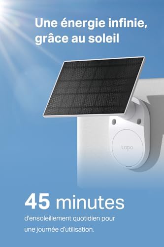 2K Camera Exterieur sans Fil Solaire Detection Personne IA,C410 KIT
