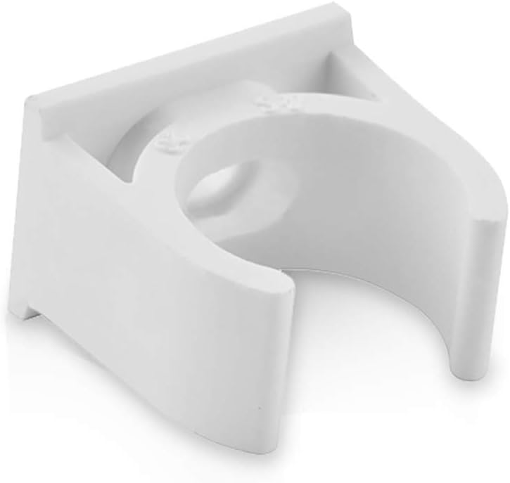 Sinmova 10PCS 40mm U Type Pipe Clamps Tubing Clips Conduit Fittings White - Image 4
