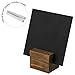 Set of 4, Erasable Chalkboards with mini wooden base stands, Placeholders
