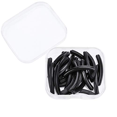 Bkpearl 72 Piece Eyelash Curler Pads, Silicone Curler Refill Pads Replacement Pads with Clear Storage Box for Universal Eyelash Curler
