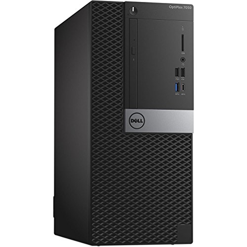 Fast Optiplex 7040 Mid Size Business Tower Computer PC (Intel Quad Core i7-6700, 16GB Ram, 256GB SSD, HDMI, DVD-RW) Win 10 Pro (Renewed)