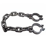 RoseSummer Plastic Wrist Shackles Prison Handcuffs For Halloween Costume Party Chain Links Costume Accessory