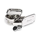 EcoUtils Stainless Steel Bento Lunch Box | FDA Passed | BONUS Nested Leak Resistant Sauce Container|Food grade quality + 3 in 1 Stack Design|For adults,teens and kids|Space Saver|Healthy Meal Storage