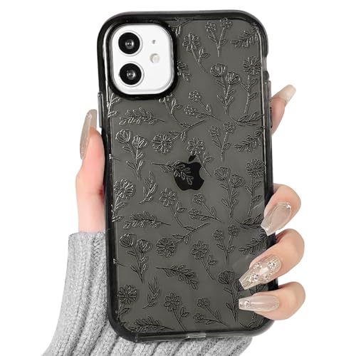 NITITOP Compatible for iPhone Case Cute Flower