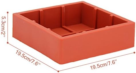 Taka Co Silicone Square Molds Square Cubic Lattice Shaped Silicone Mold Wine Red Cake Molds Baking Mousse Dessert Moulds Kitchen Decoration Tools