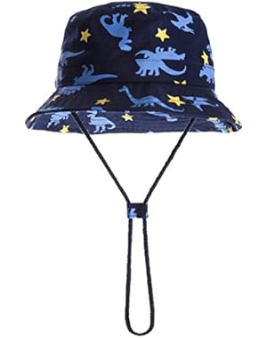 Toddler Dinosaur Hat Sun Protection Animal Bucket with Chin Strap