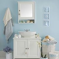 Tideandtales Nautical Wall Decor Set Of 3 7 X7 Rustic Beach Decor With 3d Anchor Lighthouse And Ship Wheel Wooden Beach Bathroom Decor Ocean Coastal Theme Decorations For Home Amazon Com Au Home