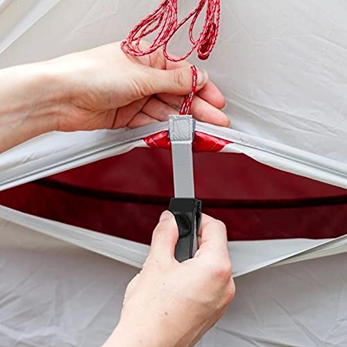 HLOGREE 48pcs Tarp Clips Heavy Duty Lock Grip with Ball Bungee Cords