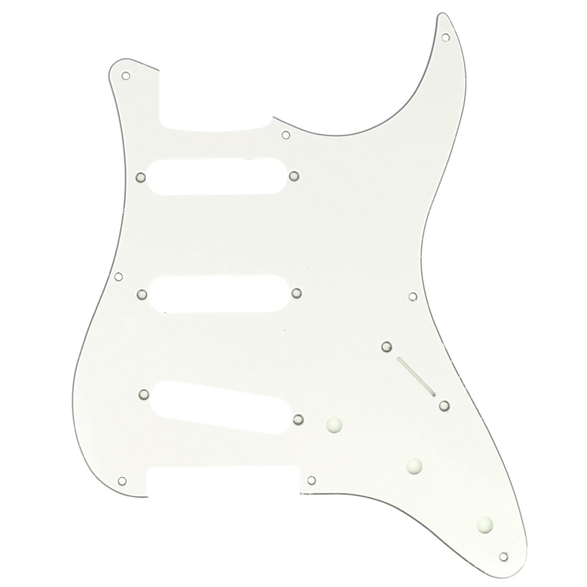 Musiclily Pro 8-Hole Guitar Strat Pickguard for JPN Fender Japan 57 Vintage Style Stratocaster, 3Ply Parchment
