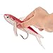 Ownsig Seawater Fishing Soft Wings Bait Hook Flying Fish Lure Boat Trolling Tuna Mackerel Baits Fishing Accessory 22cm Artificial Bait with Hook Blue