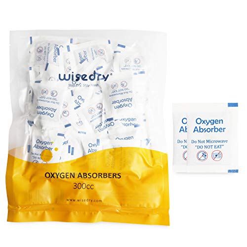wisedry 300CC [100 Packets, 10 packs of 10] Food Grade Oxygen Absorbers for Long Term Food
