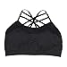 Ready to Go Juniors Strappy Fashion Bralette with Bra Pads, Criss Cross Caged Bralette with Support
