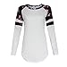 HOT Sale! Autumn Blouse, Canserin Womens Floral Splice Printing Long Sleeve Round Neck T-Shirt Pullover Tops