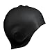 Swimming Cap Silicone Non-toxic Tasteless Long Hair Swim Cap with 3D Ergonomic Design Ear Pockets and Great High Elasticity for Teenagers Women and Adults Keeps Hair Clean Ear Dry