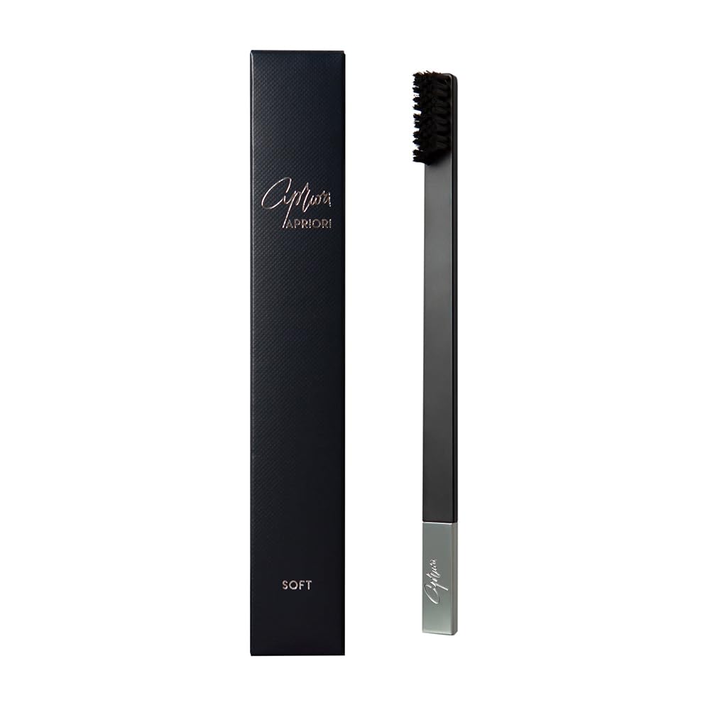 APRIORI Black Silver Soft Premium Toothbrush