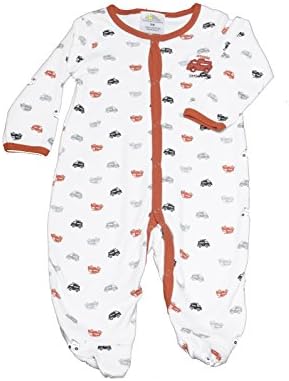 Royal Wear Infant Girl/Boy Sleep 'n Play footie (3-6, Red fire truck)