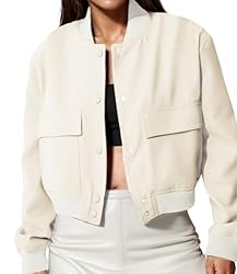 Modegal Women's Fall Varsity Bomber Jackets Long