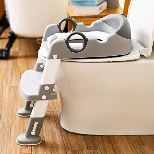 Potty Training Toilet Seat With Step Stool Ladder For Boys And Girls