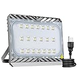 LED Flood Light Outdoor, STASUN 9000lm 100W LED Security Lights, 3000K Warm White, Built with CREE LED Chips, Waterproof, Great for Yard Garage Parking Lot
