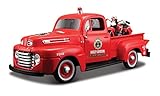 Maisto 1:24 Harley-Davidson 1936 EL Knucklehead Motorcycle and 1948 Ford F-1 Pickup Diecast Vehicle