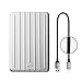 Silicon Power 1TB Rugged & Slim Portable External Hard Drive Armor A75, Shockproof USB 3.0 for PC, Mac, Xbox and PS4, Silver