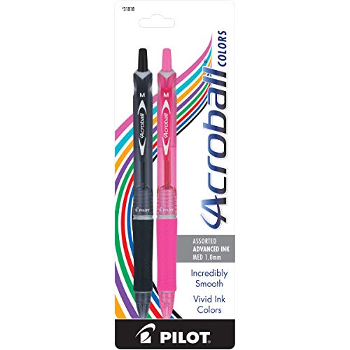Pilot acroball med 1.0mm asst 2pk 31818 (072838318183)