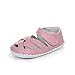 Kuner Baby Girls Genuine Leather Soft Bottom Anti-Slip Summer Prewalker Toddler Sandals