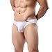 Avidlove Men Underwear Micromodal Bikinis 4 Pack Briefs, White (FBA), Large